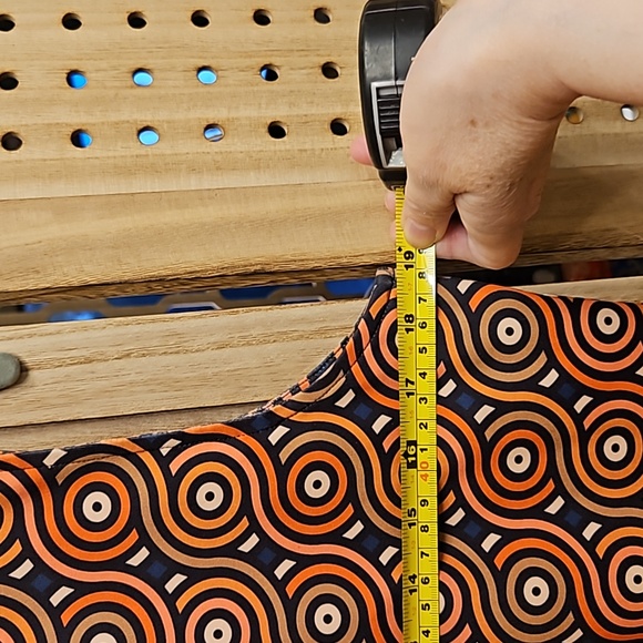 --Cute!-- Mod 60s inspired retro minidress OpArt brown orange navy geometric - Picture 6 of 8